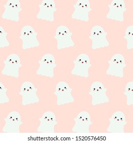 Cute halloween doodle cartoon pattern background design for decoration for celebration halloween festival