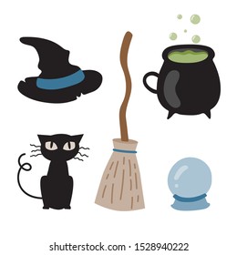 Cute Halloween Element Hand Drawn