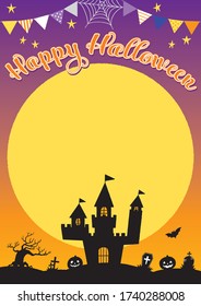Marcos de Halloween con ilustraciones dibujadas a mano