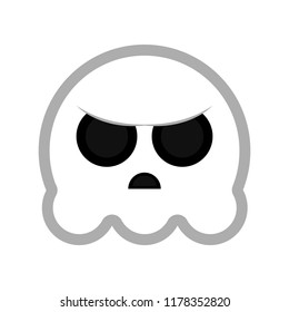 Cute halloween ghost cartoon character