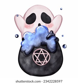 Ilustración del vector de dibujos animados de Halloween