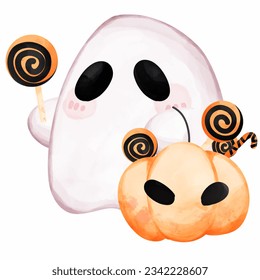 Ilustración del vector de dibujos animados de Halloween