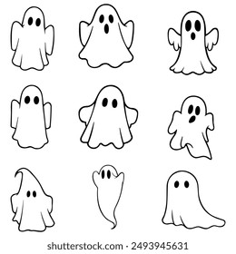 Cute Halloween ghost costume, easy to use.