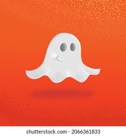Cute Halloween Ghost Floating Character