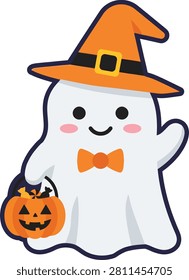 Cute Halloween ghost mascot featuring a friendly cartoon style with a smiling expression perfect for holiday decorations party invitations greeting cards stickers t shirts kids designs social media branding posters packaging printable crafts and seasonal creative projects isolated on a white background with a clean flat vector style.
#Halloween #Ghost #GhostMascot #CuteGhost #HalloweenMascot #CartoonGhost #Spooky #CuteCharacter #FlatVector #VectorIllustration #HalloweenDesign #StickerDesign #Clipart #KidsDesign #WhiteBackground #Holiday #Autumn #Party #TrickOrTreat #Printable