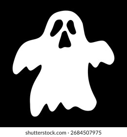 Ilustración vectorial linda del fantasma de Halloween