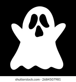 Ilustración vectorial linda del fantasma de Halloween