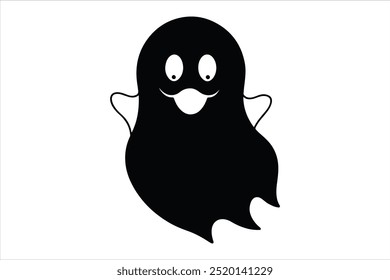 A Cute Halloween Ghosts Illustration