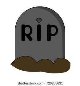 Cute halloween gravestone
