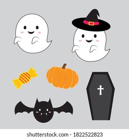 Cute Halloween Icon Set, Halloween Icon