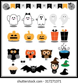 Cute halloween icons