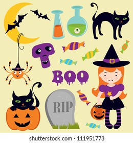 A Cute halloween icons collection