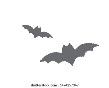 A cute Halloween illustration with a bat motif.