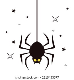 Cute halloween illustration black cat skeleton spider ghost spooky. Background for wallpaper, wrapping, packing, and backdrop.