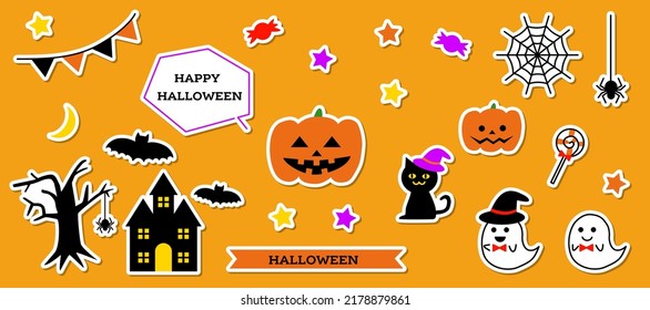 Cute Halloween Material Set (seal Style)