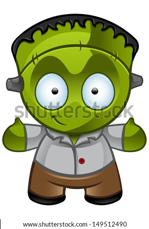 Cute Halloween Monster - Smiling