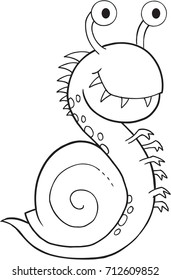 Cute Halloween Monster Vector Illustration Art