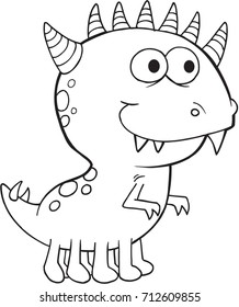 Cute Halloween Monster Vector Illustration Art