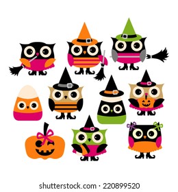 Cute halloween owl vector clip art. Great for any design projects.