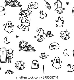 cute halloween pattern