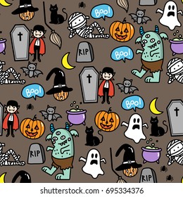 cute halloween pattern