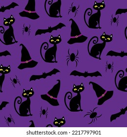 
Cute halloween pattern. Vector illustration for cards, posters, flyers, webs and other use.
