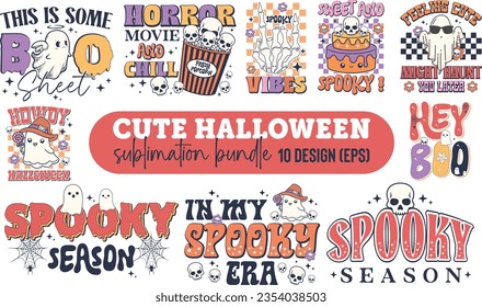 Cute Halloween PNG Sublimation Bundle