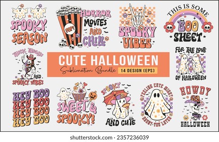 Cute Halloween PNG Sublimation Bundle