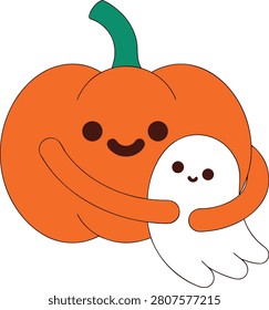 Cute Halloween Pumpkin Character