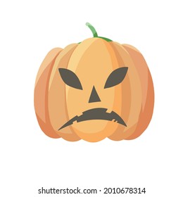 Cute Halloween-Kürbisschaum-Illustration