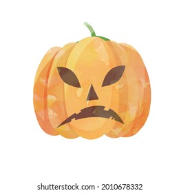 Cute Halloween-Kürbisschaum-Illustration