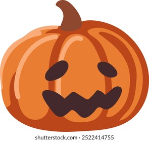 cute halloween pumpkin illustration for card website, application, printing, document, poster design, etc.