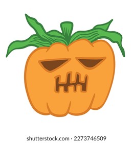 calabaza linda de halloween, adecuada para hacer tu diseño más pop, bueno para el recurso de diseño gráfico.