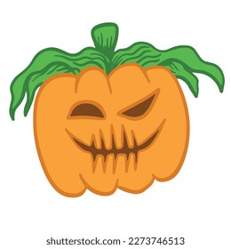 calabaza linda de halloween, adecuada para hacer tu diseño más pop, bueno para el recurso de diseño gráfico.