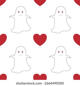 fundo de padrão sem emenda de Halloween bonito