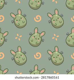 Cute Halloween Seamless Pattern