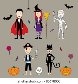 cute Halloween set