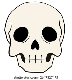 Cute for Halloween skull clipart