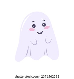 Cute Halloween spirit. Vector illustration