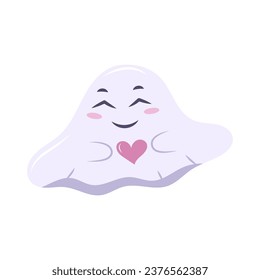Cute Halloween spirit. Vector illustration