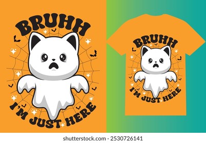 CUTE HALLOWEEN T SHIRT DESIGN MAKE FOR PRINT