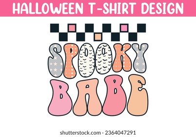 Cute Halloween t shirt vector illustration, Halloween T Shirt Design, Happy Halloween T shirt vector, Trendy Halloween T Shirt template