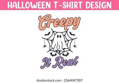 Cute Halloween t shirt vector illustration, Halloween T Shirt Design, Happy Halloween T shirt vector, Trendy Halloween T Shirt template