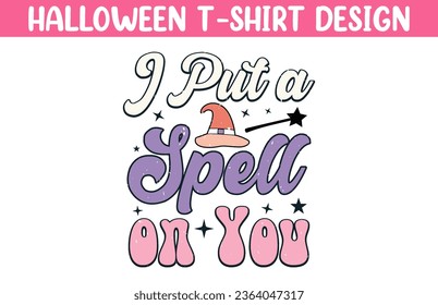 Cute Halloween t shirt vector illustration, Halloween T Shirt Design, Happy Halloween T shirt vector, Trendy Halloween T Shirt template