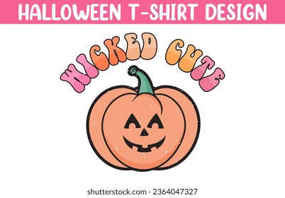 Cute Halloween t shirt vector illustration, Halloween T Shirt Design, Happy Halloween T shirt vector, Trendy Halloween T Shirt template