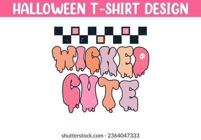 Cute Halloween t shirt vector illustration, Halloween T Shirt Design, Happy Halloween T shirt vector, Trendy Halloween T Shirt template