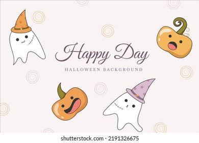 cute halloween for template background, invitation