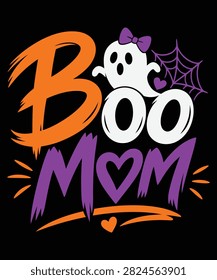 Cute Halloween typography design featuring the phrase 