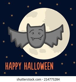 Cute halloween vector background