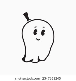 cute halloween vector hand drawing